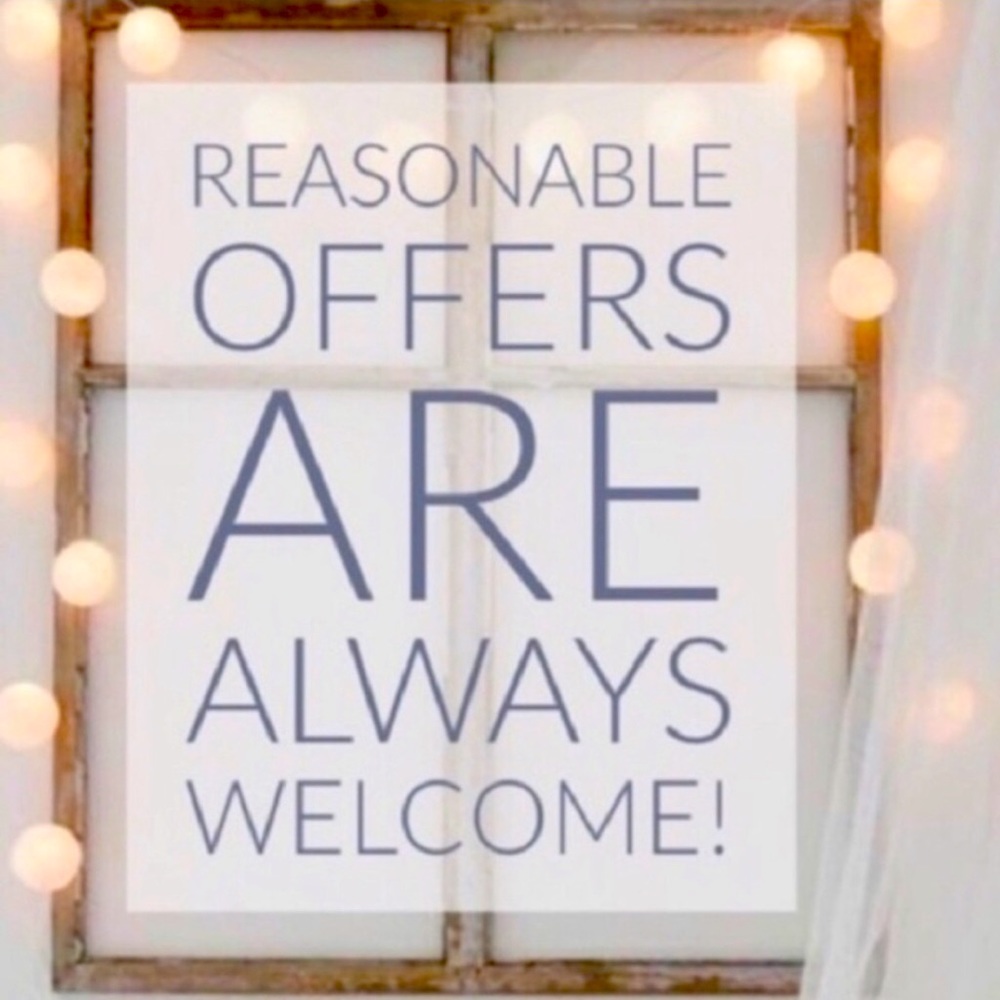 Offers welcome!